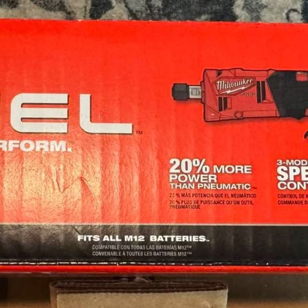 Milwaukee M12 FUEL 1/4" Straight Die Grinder 2486-20 Tool Only